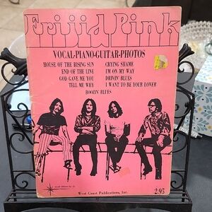 FRIJID PINK VOCAL-PIANO-GUITAR-PHOTOS BOOK